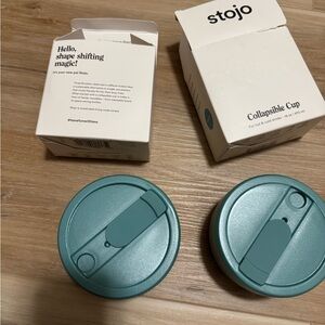 STOJO Collapsible Travel Cup With Straw - 16oz / 470ml
